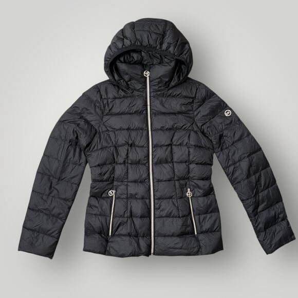 Michael Kors Hooded Packable Down  Puffer Coat sz S - Picture 1 of 9